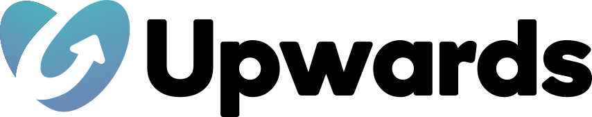 Logo featuring a blue gradient arrow forming a circular shape next to the word "Upwards" in bold black text. ChildrensHavenSilverdale.com