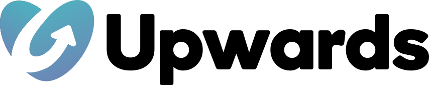 Logo featuring a blue gradient arrow forming a circular shape next to the word "Upwards" in bold black text. ChildrensHavenSilverdale.com